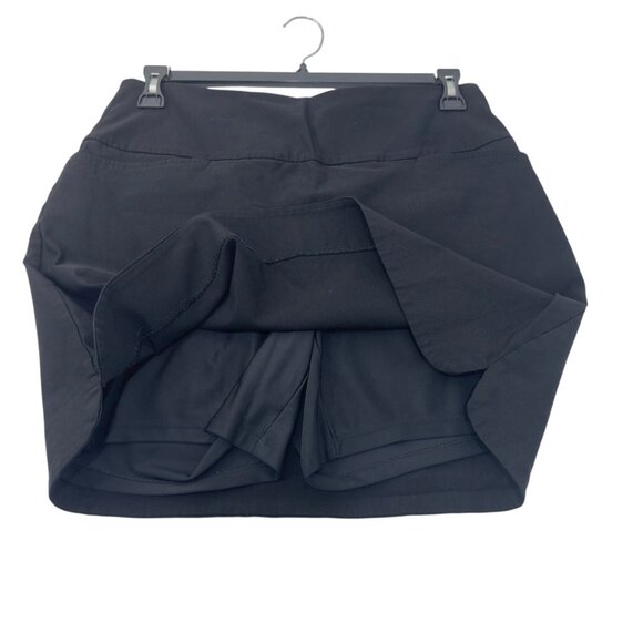 S.C.&CO. Womens Black Pull On Short Skort SZ L/G Stretch Fabric - Picture 8 of 10
